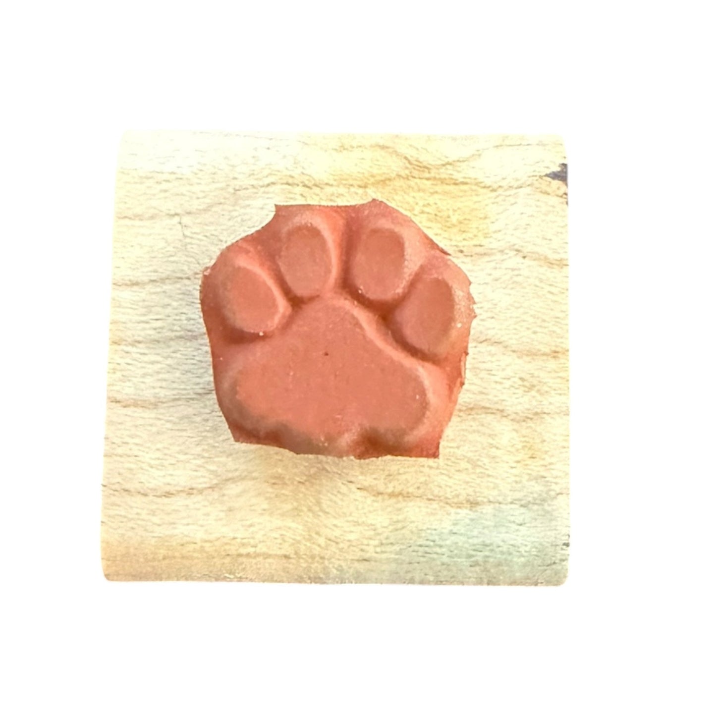 Stampin' Up! Vintage 1995 Cat Animal Paw Print Crafting Rubber Stamp