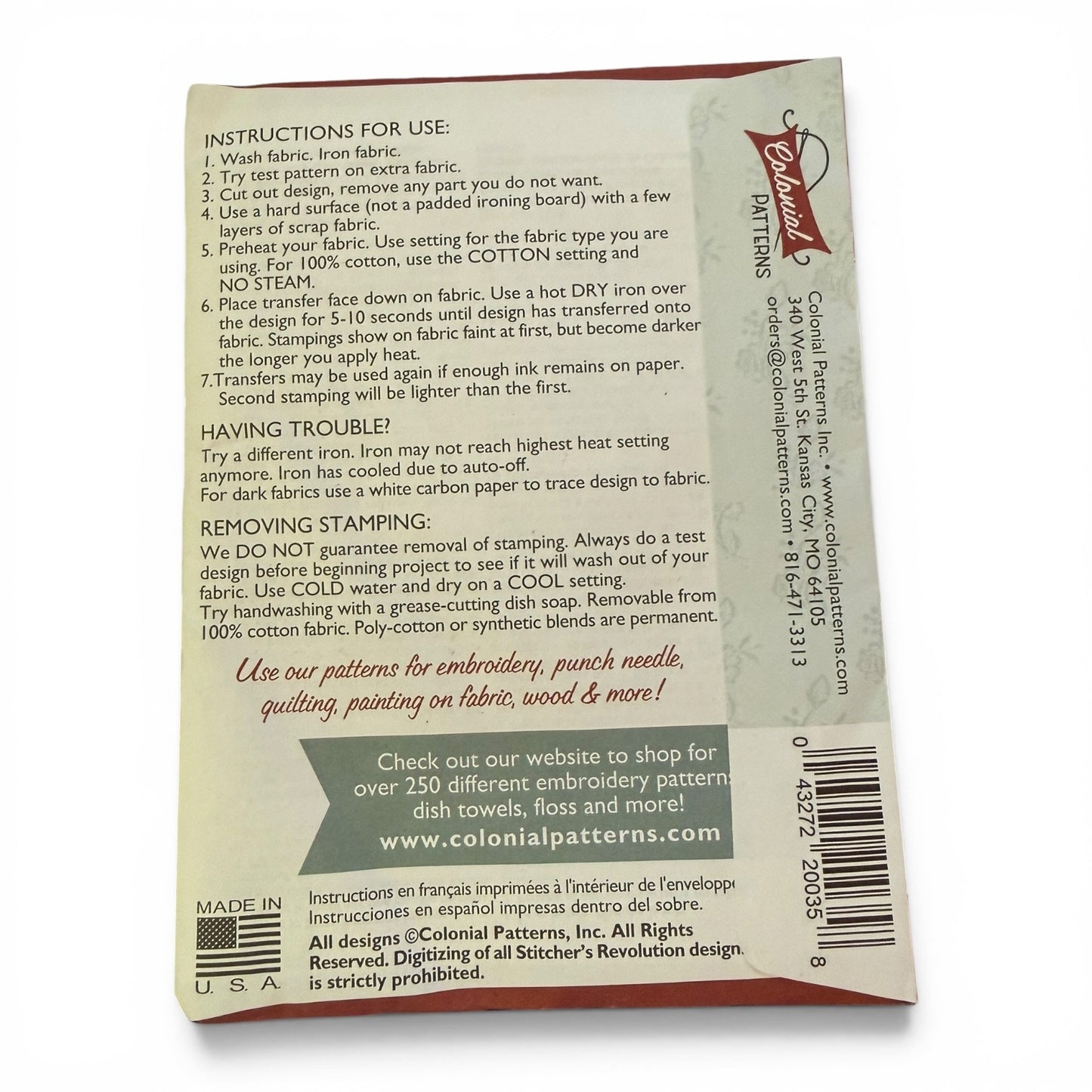 Stitcher's Revolution #35 Gnome Sweet Gnome Iron On Embroidery Patterns