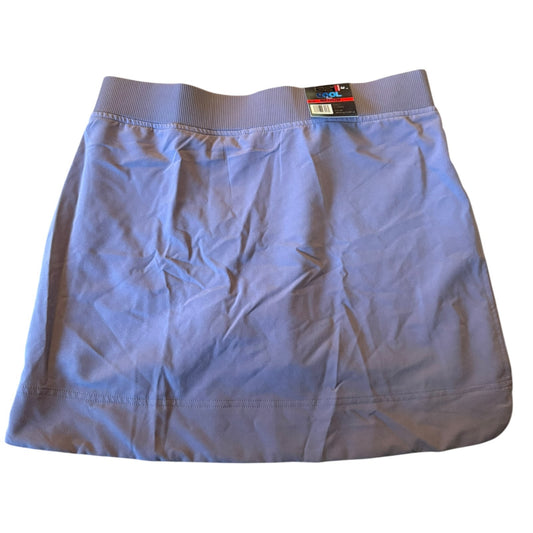 Purple skort with a visible brand label on a white background