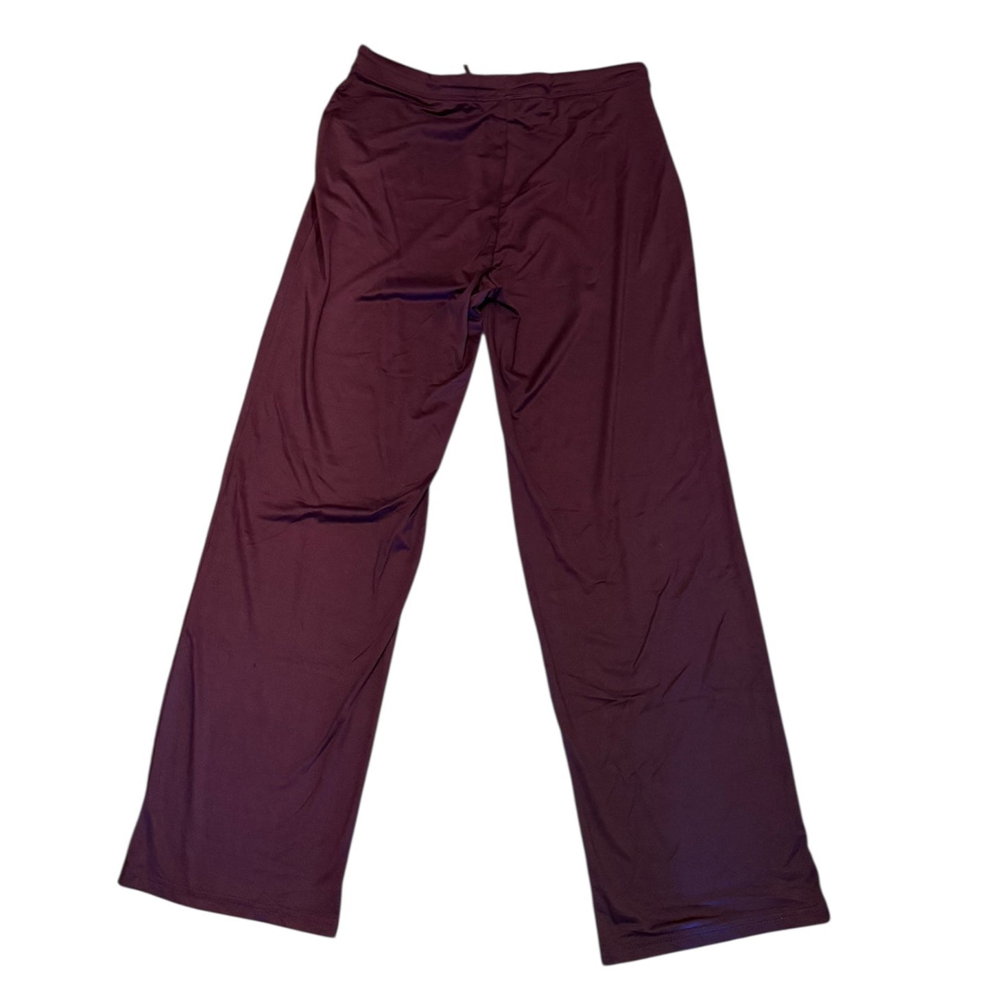 Purple pants on a white background