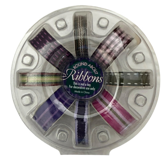 Portafolia Round About Ribbons Set Of 8 Ribbon Wheels