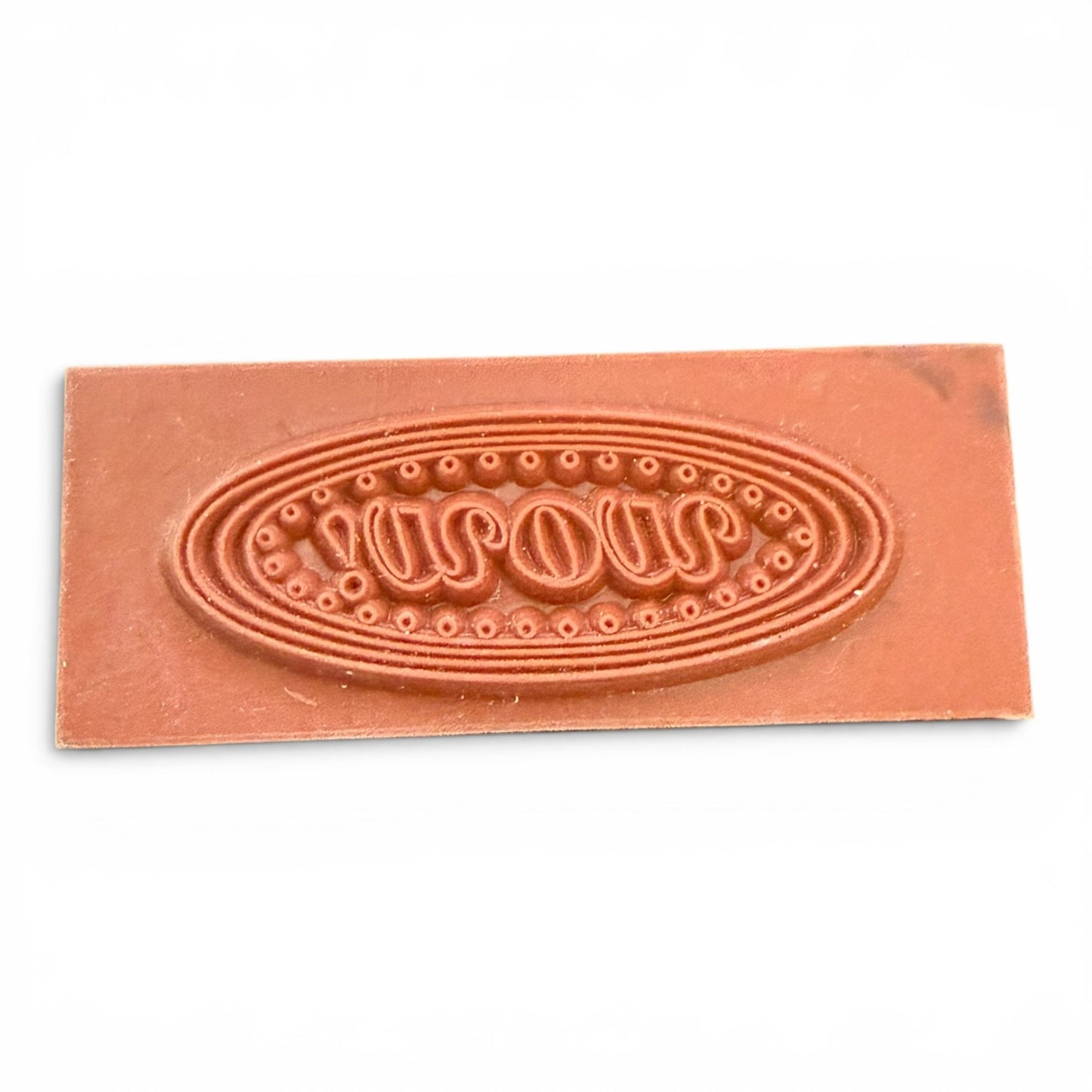WOW! In A Oval Unbranded Rubber Stamp