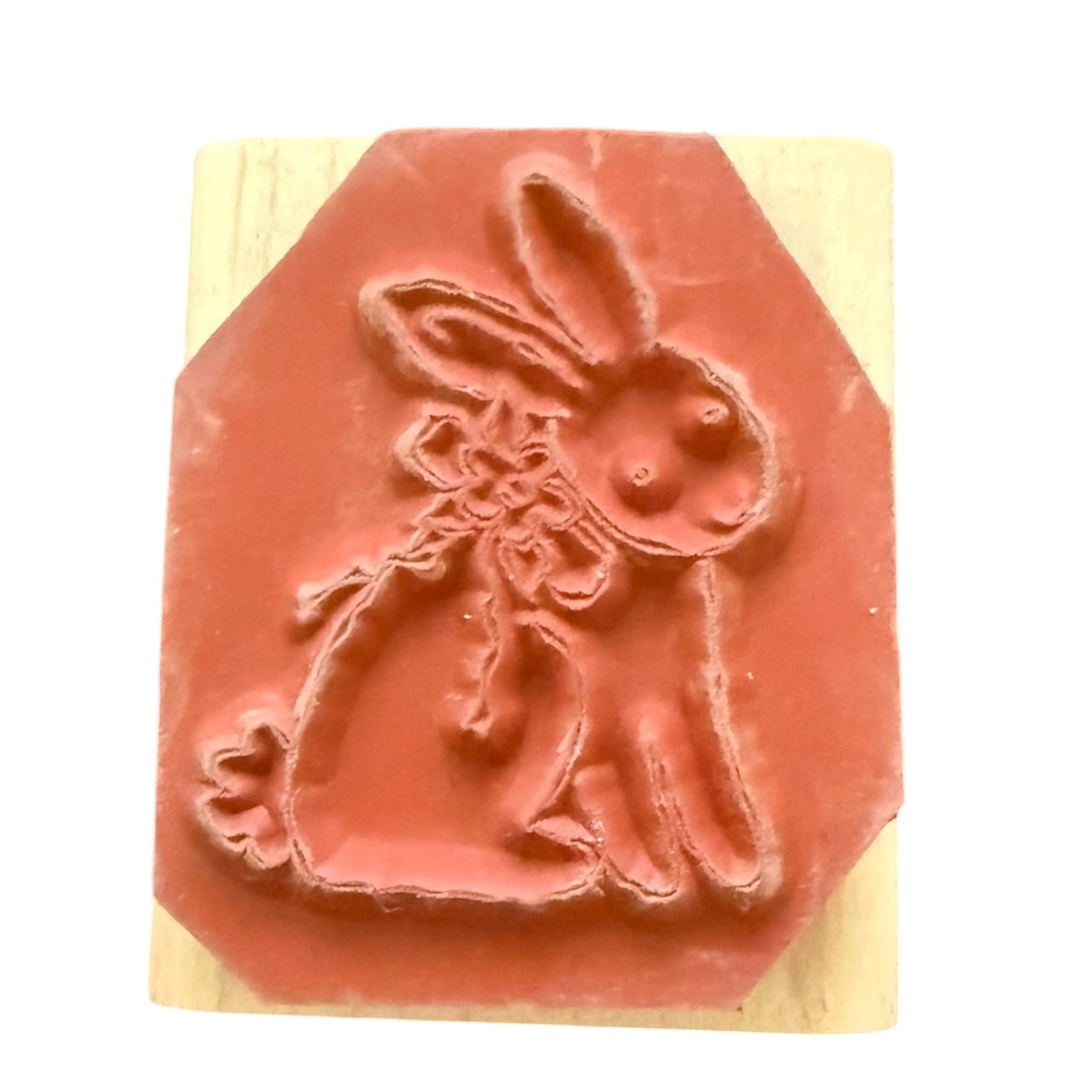 Stampin’ Up Easter Rabbit Bunny Vintage 2001 Rubber Stamp