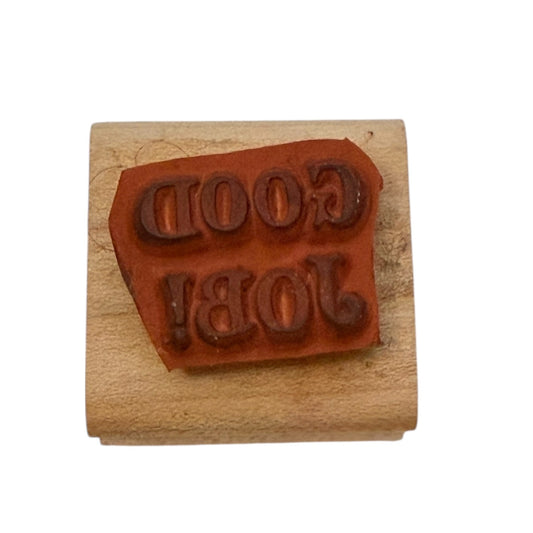 Stampin' Up! Vintage 1999 Good Job! Rubber Stamp