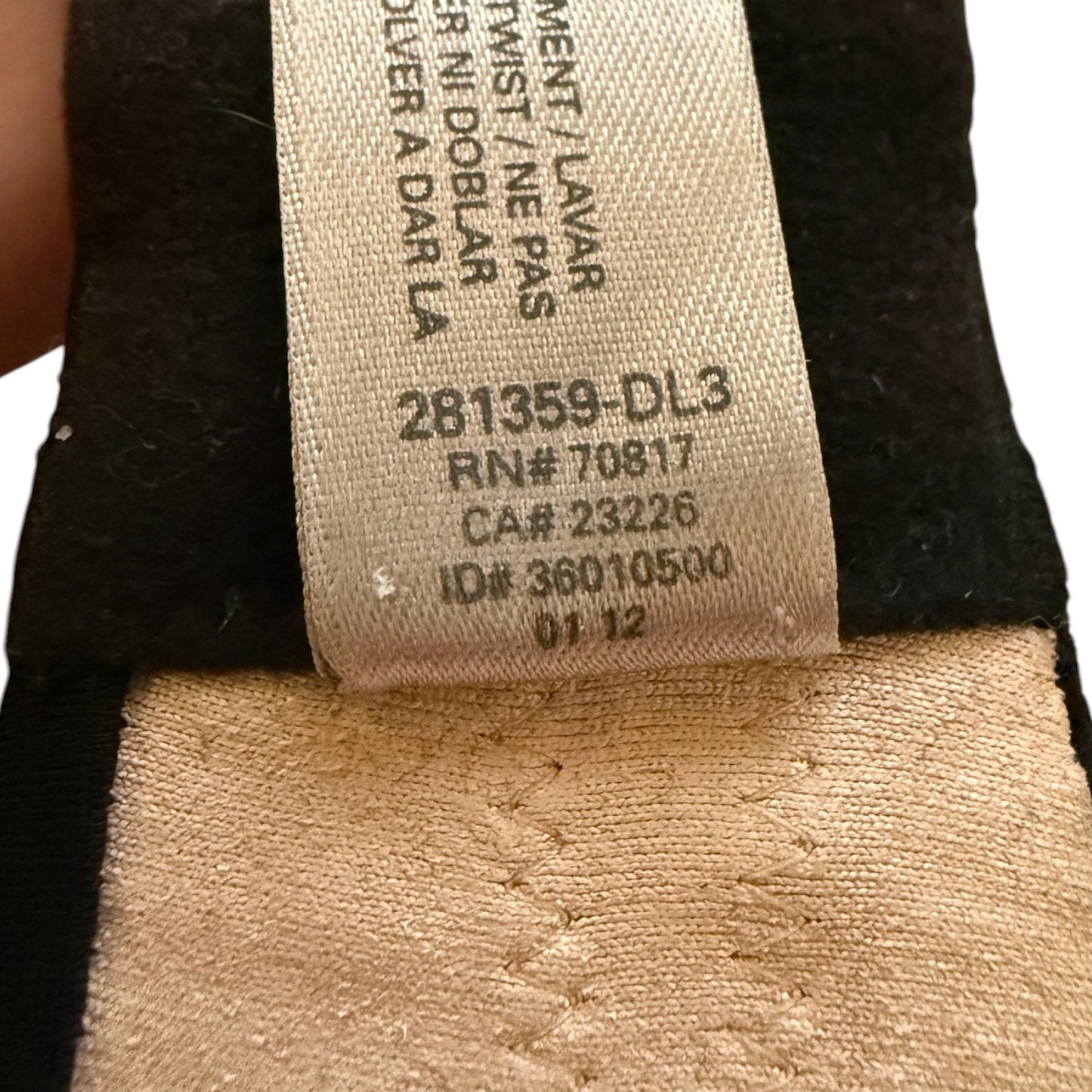 Victoria's Secret 2012 Black Very Sexy Strapless Push Up Bra Size 32B
