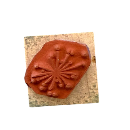 Sparkle Firework Unbranded Mini Rubber Stamp