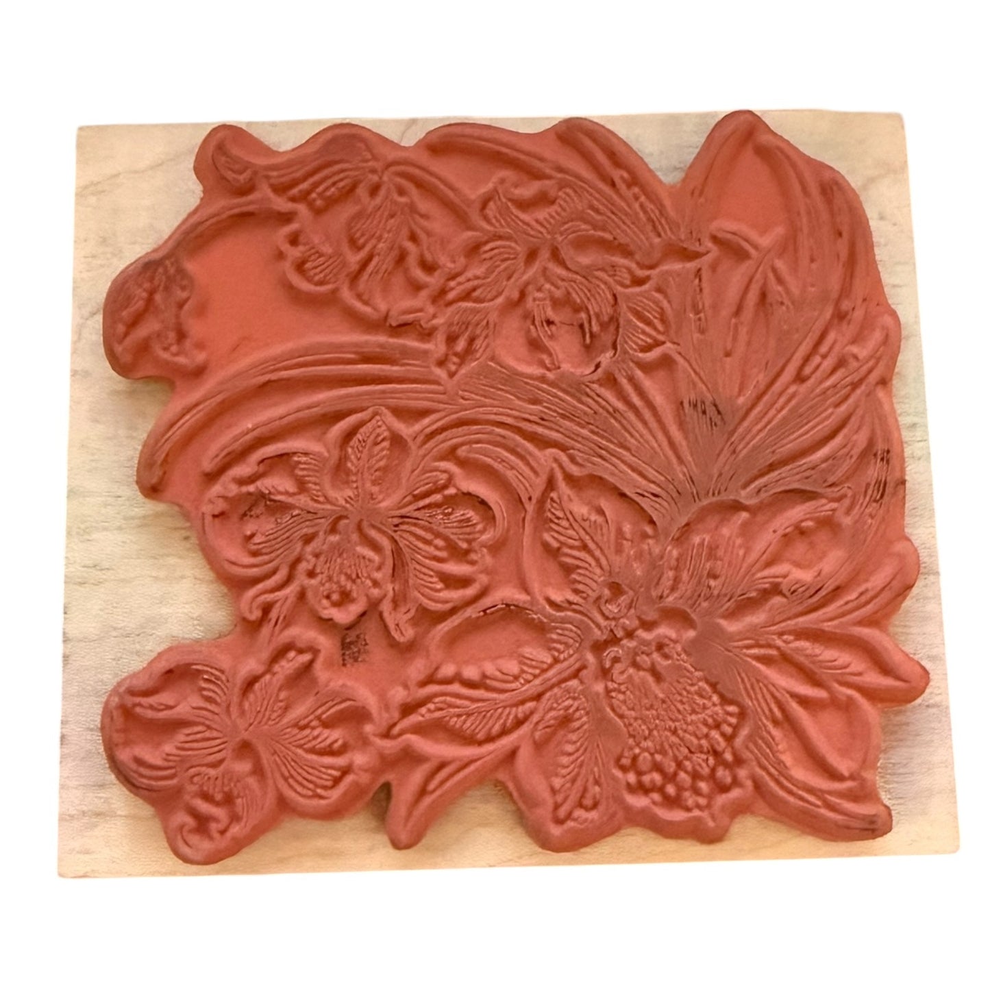 Penny Black Enchanting Orchid Flowers 607K Crafting Card Making Rubber Stamp