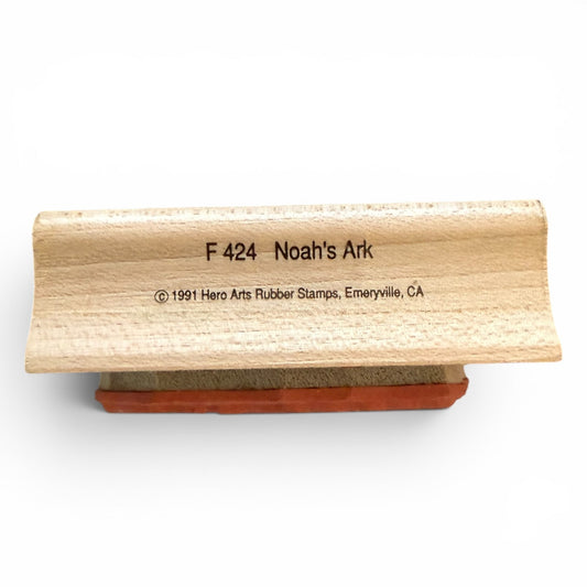 Hero Arts Vintage 1991 Noah's Ark F424 Rubber Stamp Like New