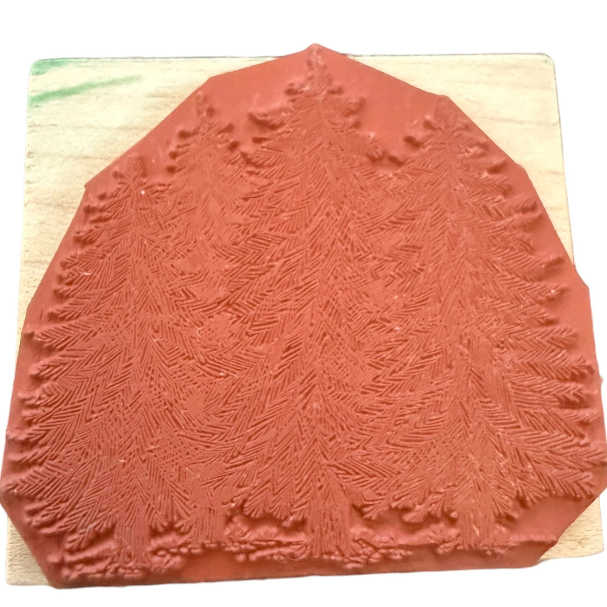 Hero Arts Vintage 1985 Pine Trees Forest Rubber Stamp