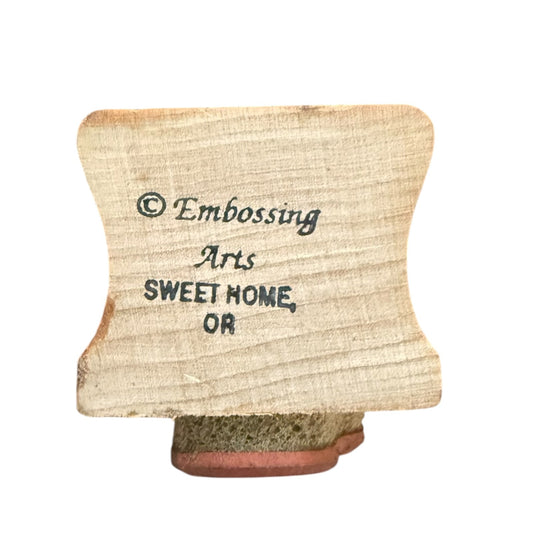 Embossing Arts Sewing Thread & Needle Rubber Stamp