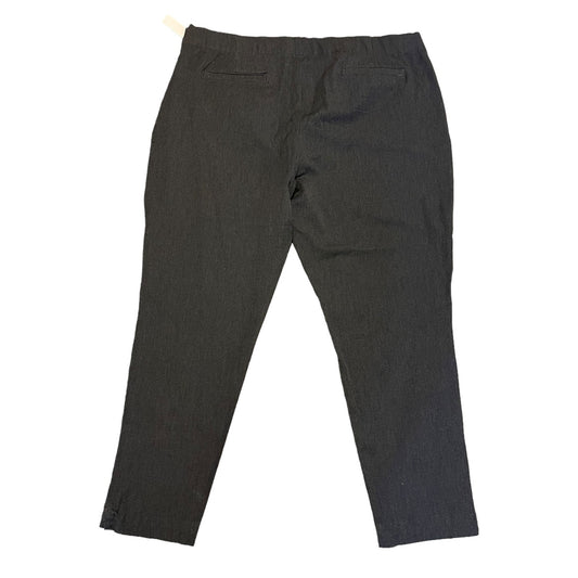 Dark gray pants on a white background