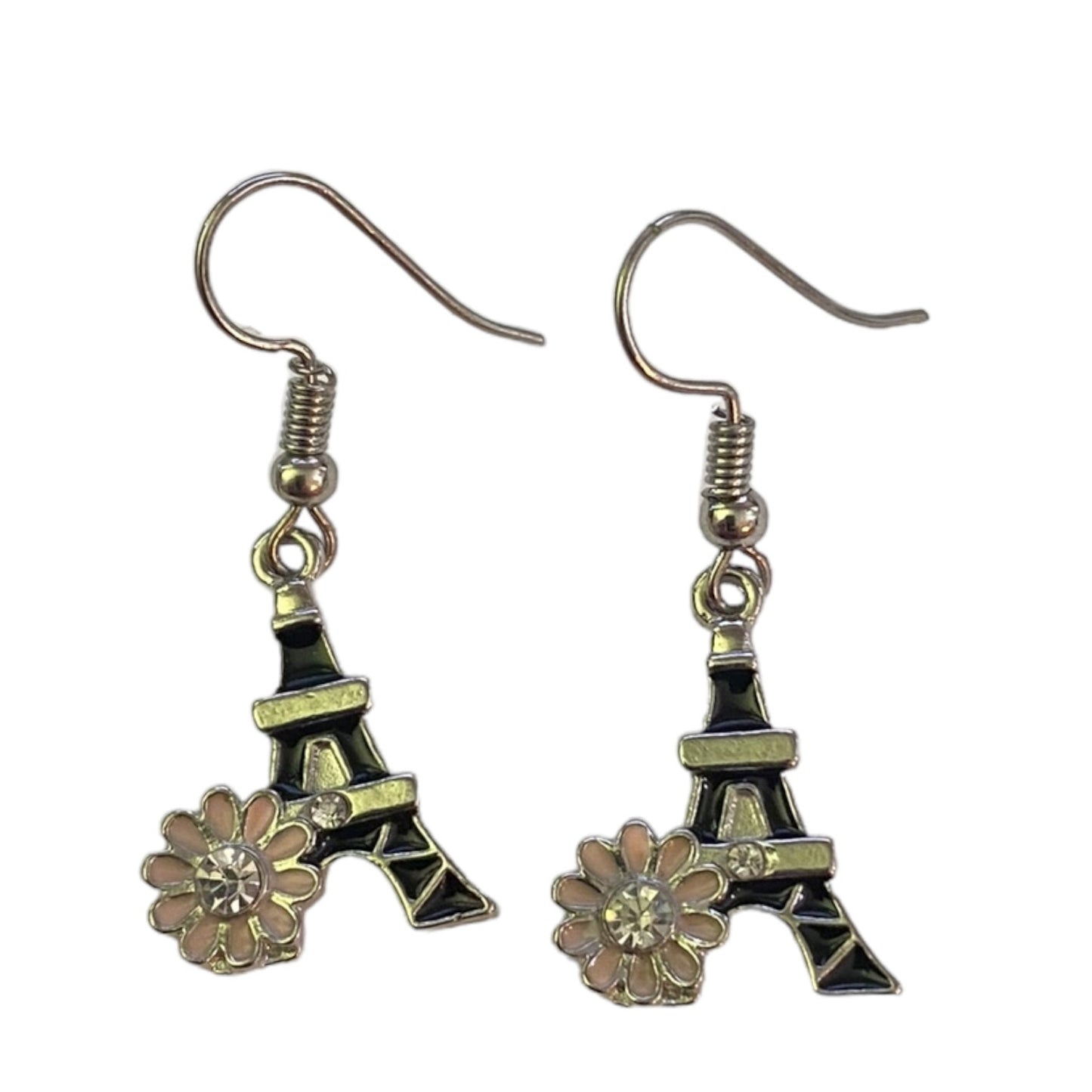 Black Eiffel Tower earrings