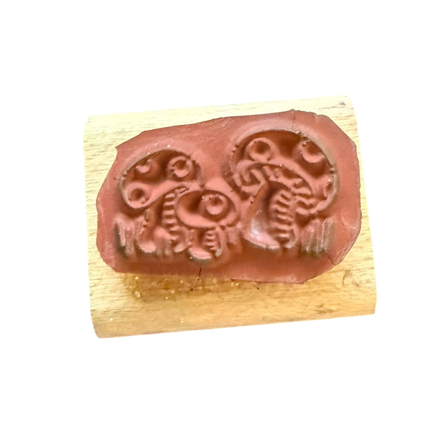 Stampin' Up! 1996 3 Small Mushrooms Mini Rubber Stamp