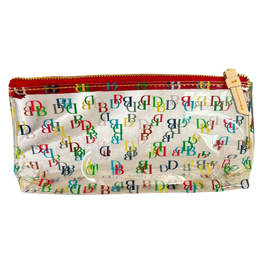 Dooney & Bourke Clear Multicolor On The Go Acrylic Cosmetic Bag Pouch