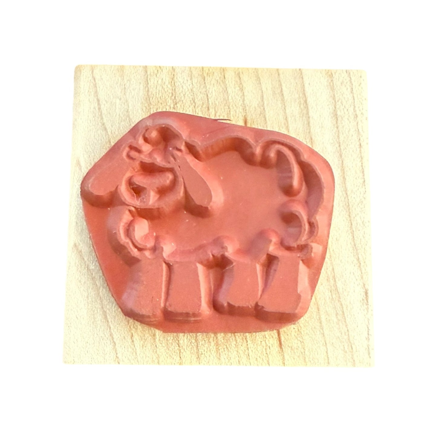 Judith Single Sheep Standing Crafting D45 Rubber Stamp