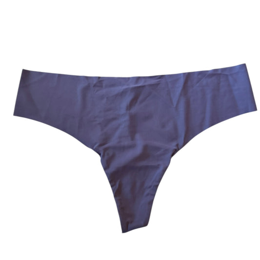 Front of Purple thong on a white background