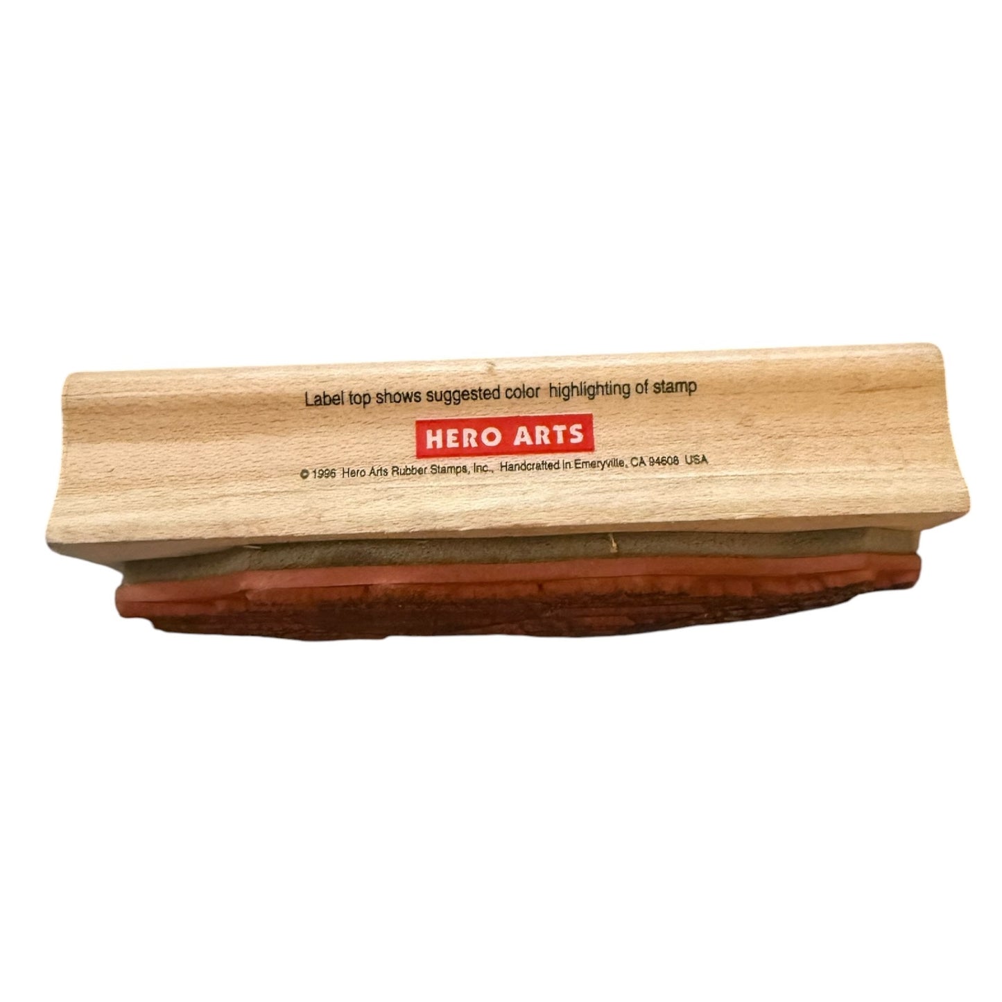 Hero Arts wooden stamp on a white background