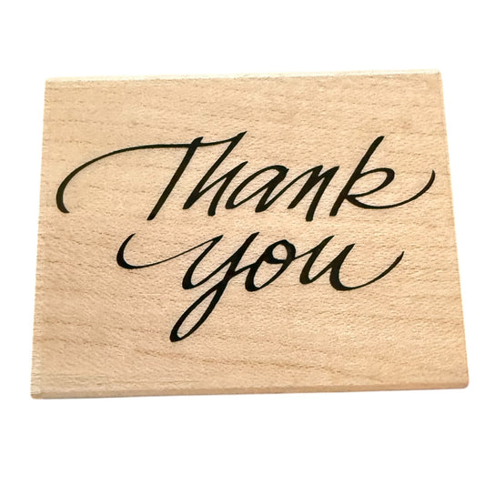 Hero Arts Thank You Calligraphy D337 Rubber Stamp