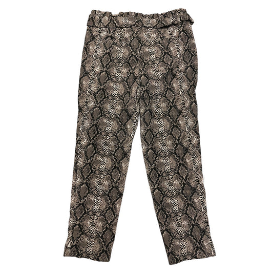 Back of Snakeskin patterned pants on a white background