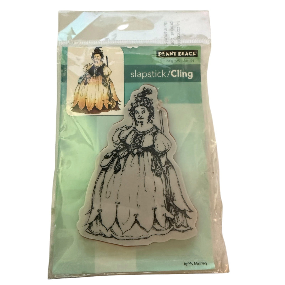 Penny Black cling stamp in a package on a white background.