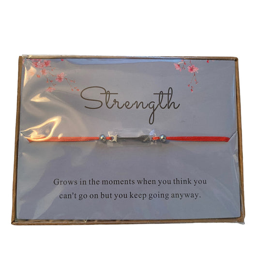 Front of bracelet in package