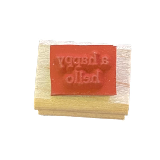 Back of stamp on a white background