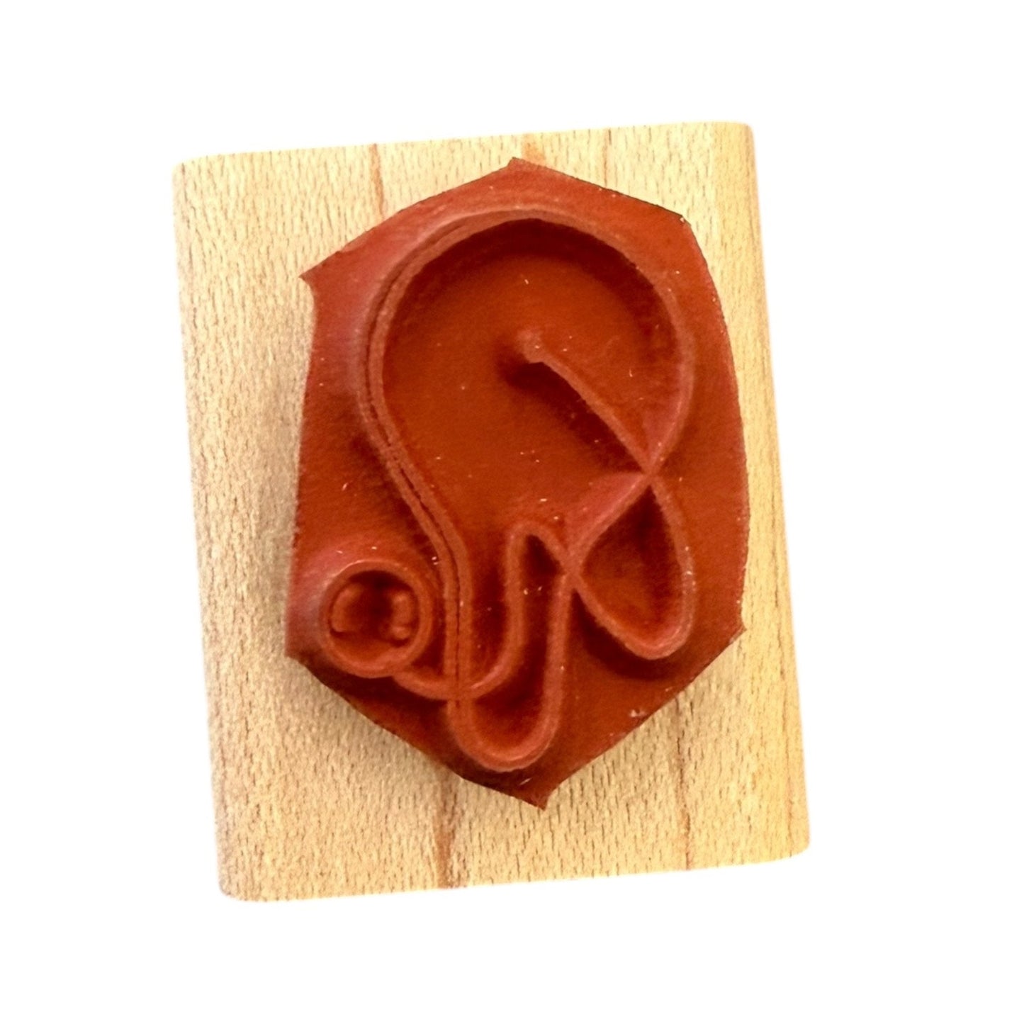 Paddle board stamp on a wooden block