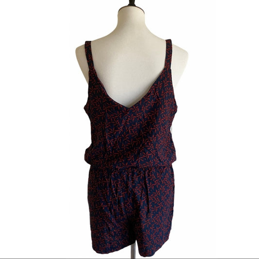 Kiabi Navy Blue & Red Romper Size 10 NEW