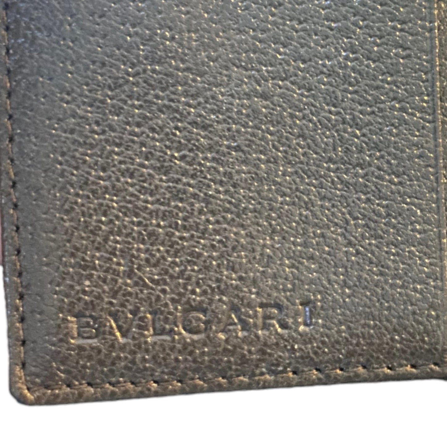 Bvlgari Brown Bifold Classic Snap Wallet Authentic