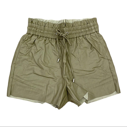 Shorts with a drawstring on a white background