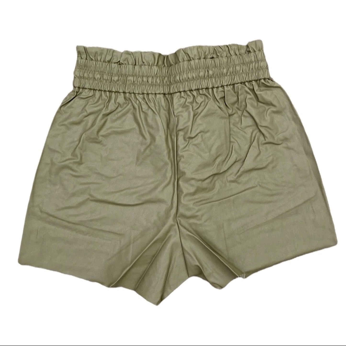 Back of shorts on a white background