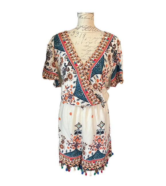 Womens collection with front photo featuring a romper