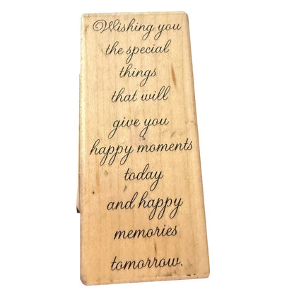 The Stamp Barn Wishing You The Special Things Crafting Card Making Rubber Stamp