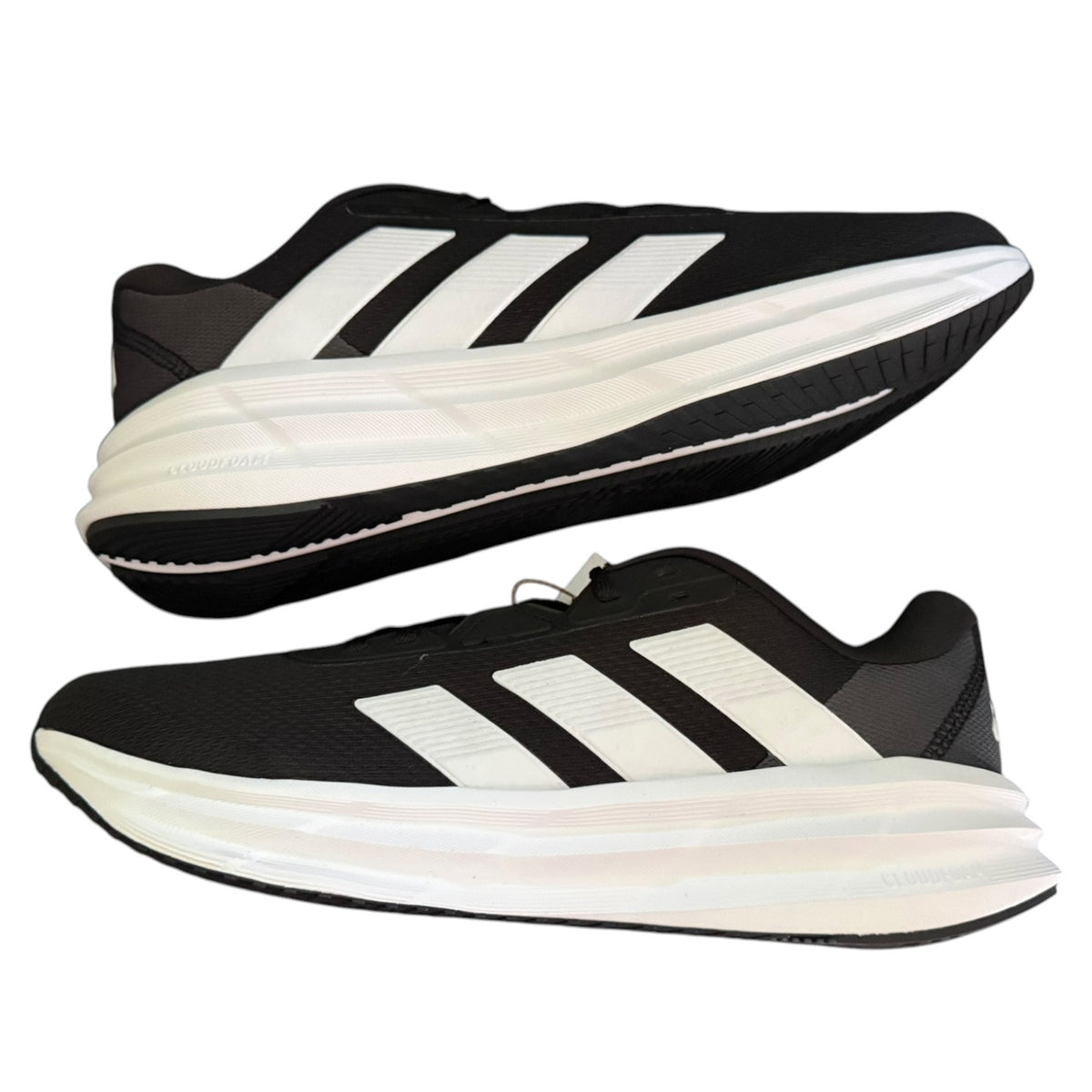 Adidas Mens Back White Galaxy 7 Running Athletic Sneaker Shoes Size 11