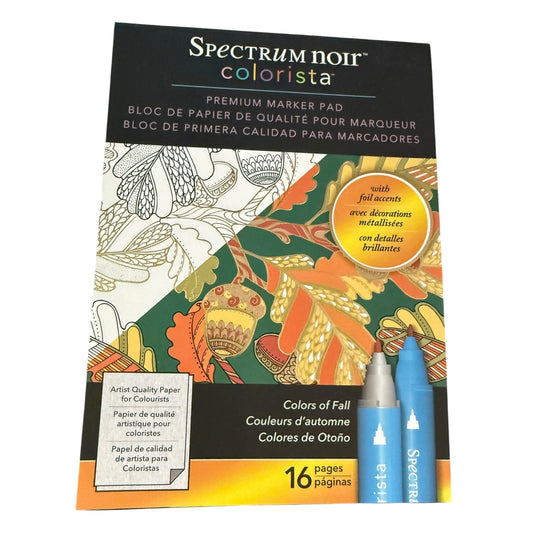 Spectrum Noir Colorista Colors Of Fall Foil Accents Coloring Marker Pad