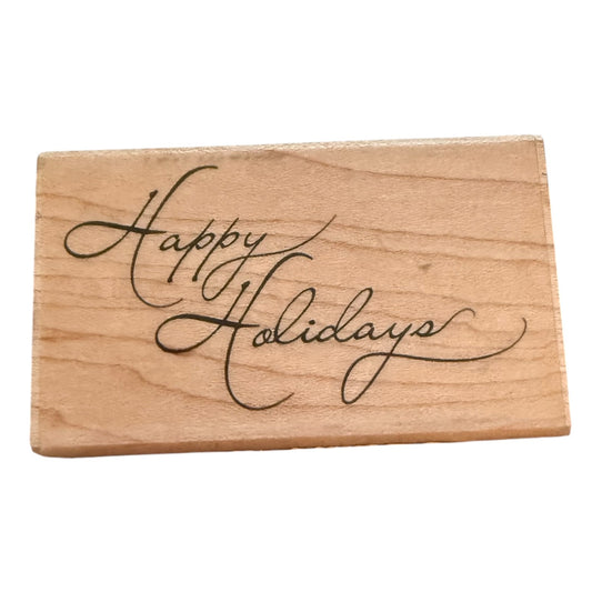 Inkadinkado Happy Holidays 97345 Rubber Stamp