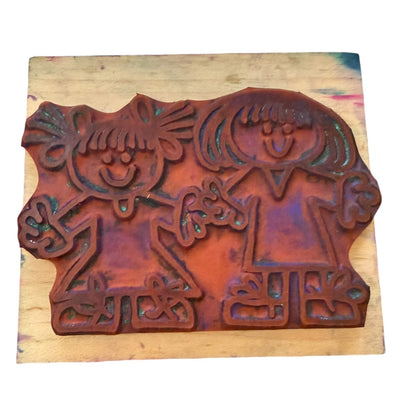Hero Arts K1719 Hero Kids Best Friends Rubber Stamp