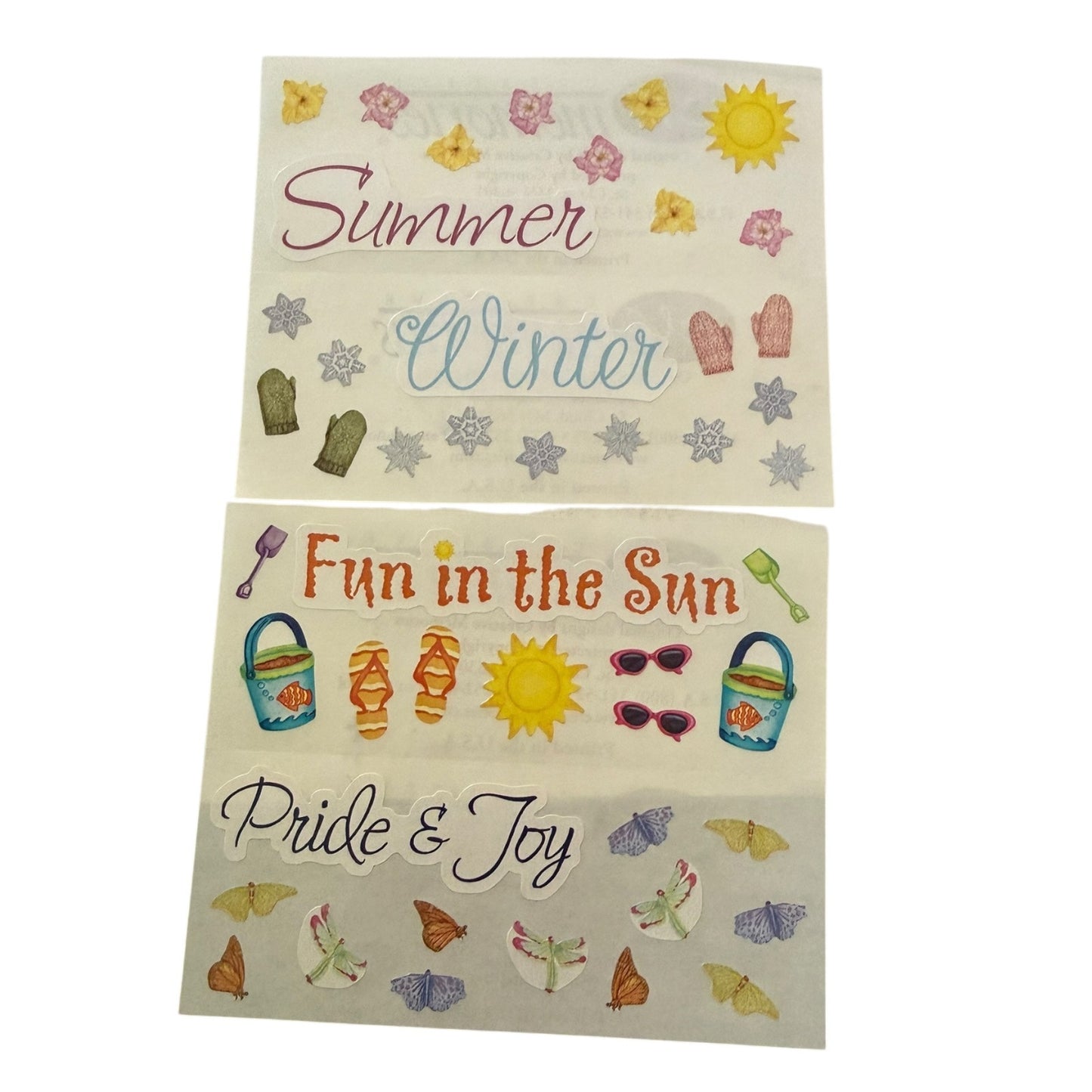 Creative Memories Vintage 2003 Seasons & Celebrations Stickers Collection