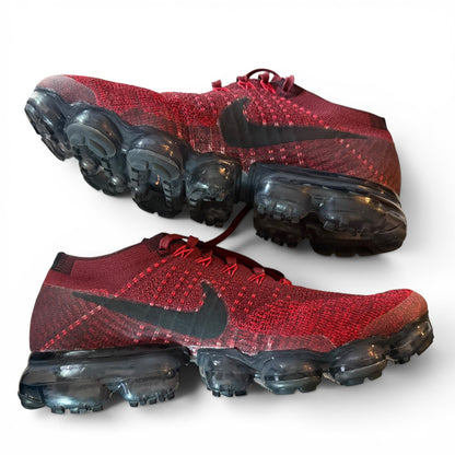Nike Air VaporMax Flynit Red Black Men's Sneakers Shoes Size 8 849558-601