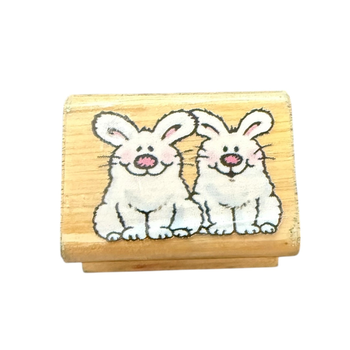Cheap Rabbit Stamps Noteworthy Pair Of 2 Bunny Rabbits Rubber Stamp – Braydini