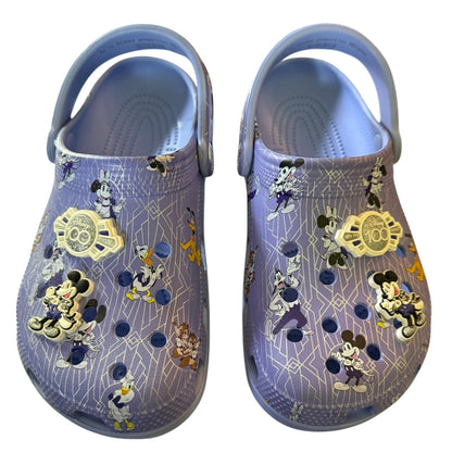 Crocs Disney Parks Purple 100th Anniversary Clog Shoe Size M 5 W 7