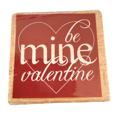 Hampton Art Studio G Janet Dunn Be Mine Valentine Rubber Stamp