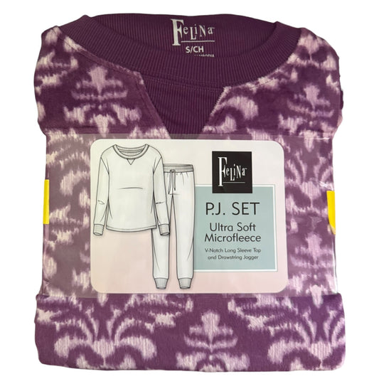 Felina Purple Ultra Soft Microfleece Pajama Set Size Small
