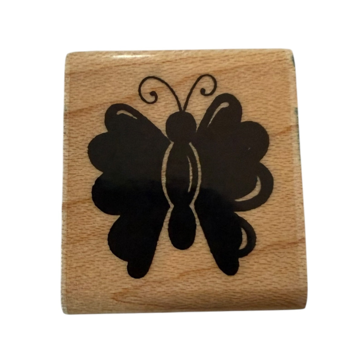 CTMH Small Butterfly Crafting Card Making Rubber Stamp