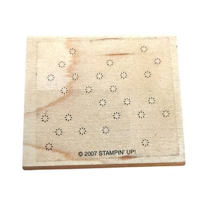Stampin up! 2001 Beyond Basics Random Burst Dots Rubber Stamp