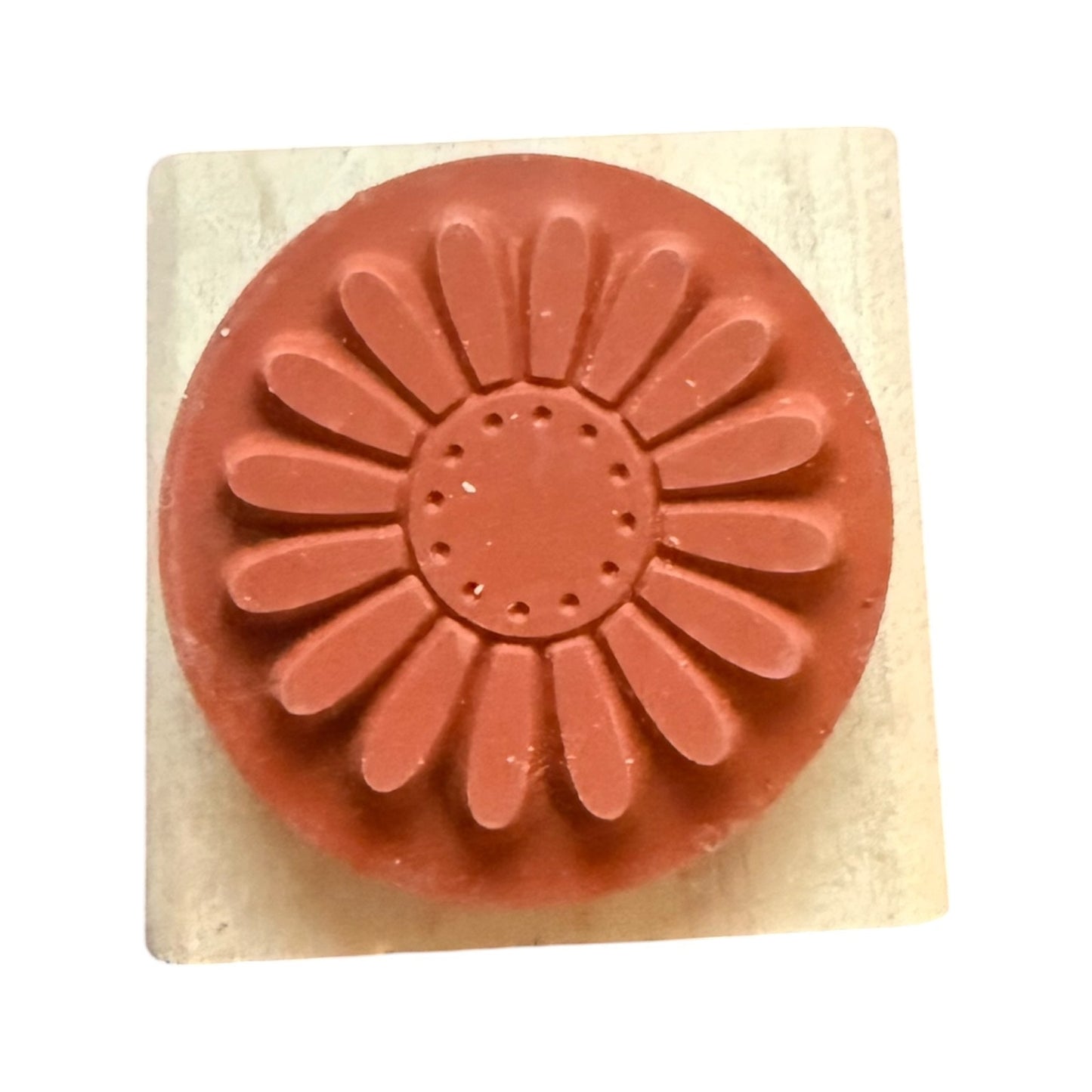 Stampin Up! Small Sunflower Flower Rubber Stamp