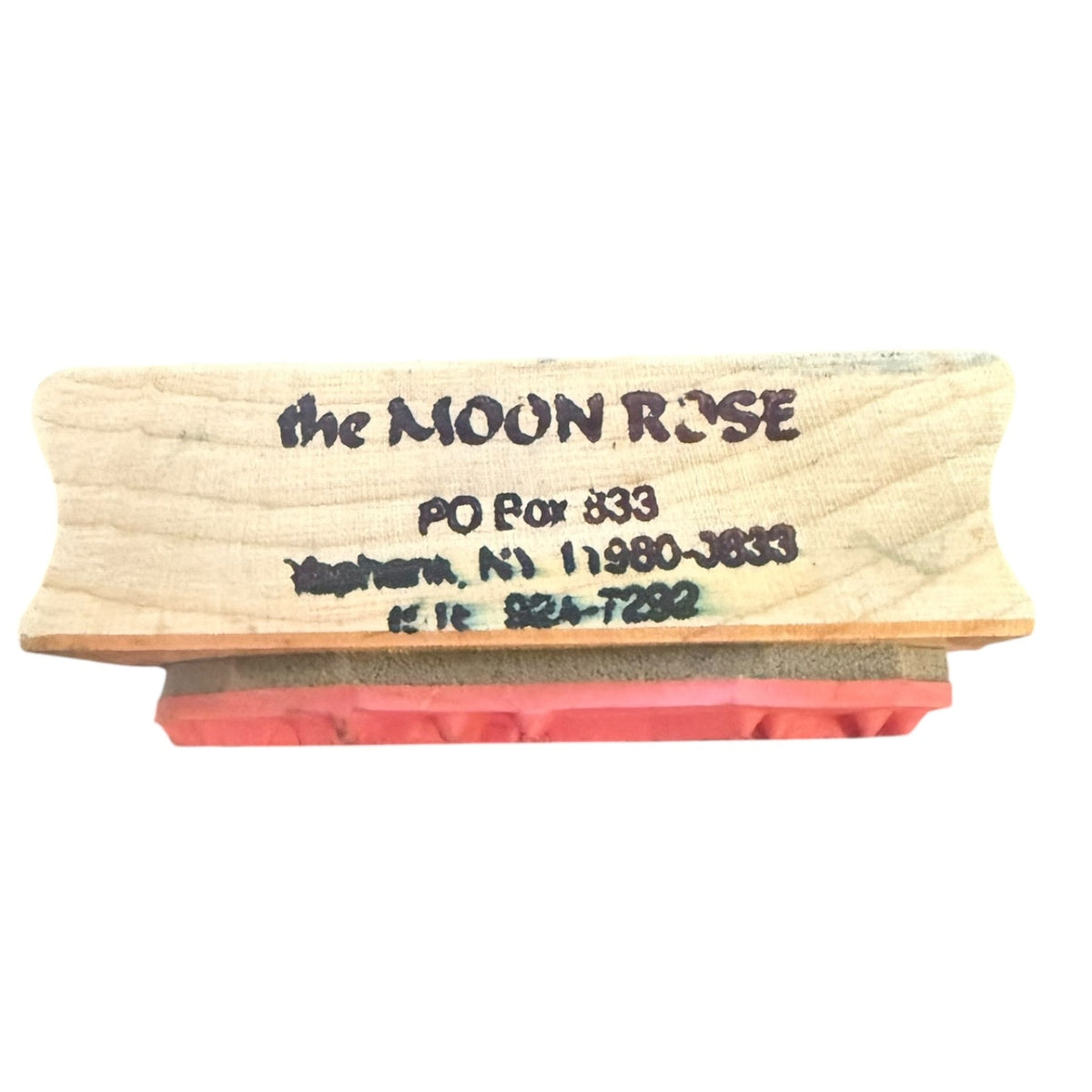 The Moon Rose Abstract Artistic Pattern Rubber Stamp