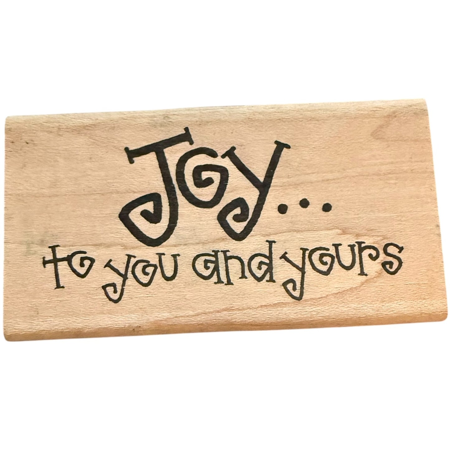 Imaginations! Joy... To You And Yours Q801 Rubber Stamp