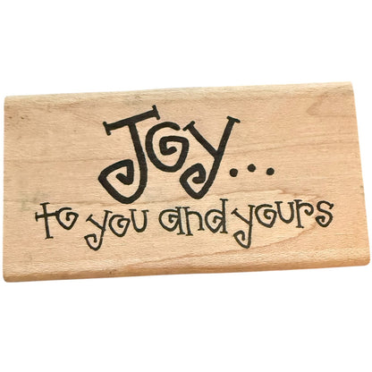 Imaginations! Joy... To You And Yours Q801 Rubber Stamp