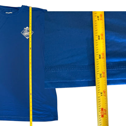 Hang Ten Blue Men's Tidal Long Sleeve 50 UPF Sun Shirt Size XXL